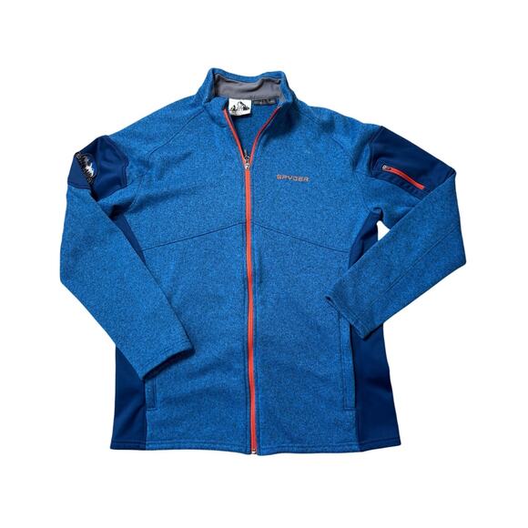 SPYDER Empire Fleece Full zip Men's Jacket/Sweatshirt;, size XL, Blue, - Picture 1 of 11